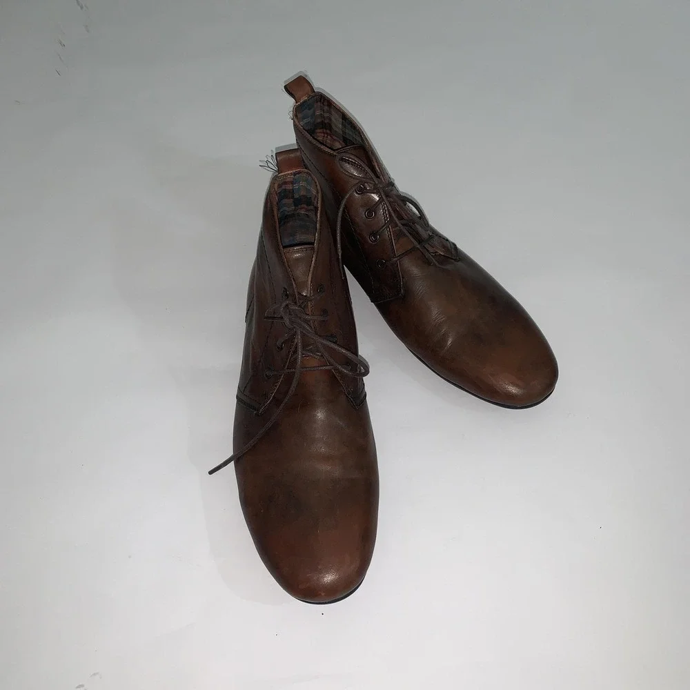 Bed Stu Boots Mens Size 9 Brown Leather Chukka Ankle Lace Up Casual Bryden